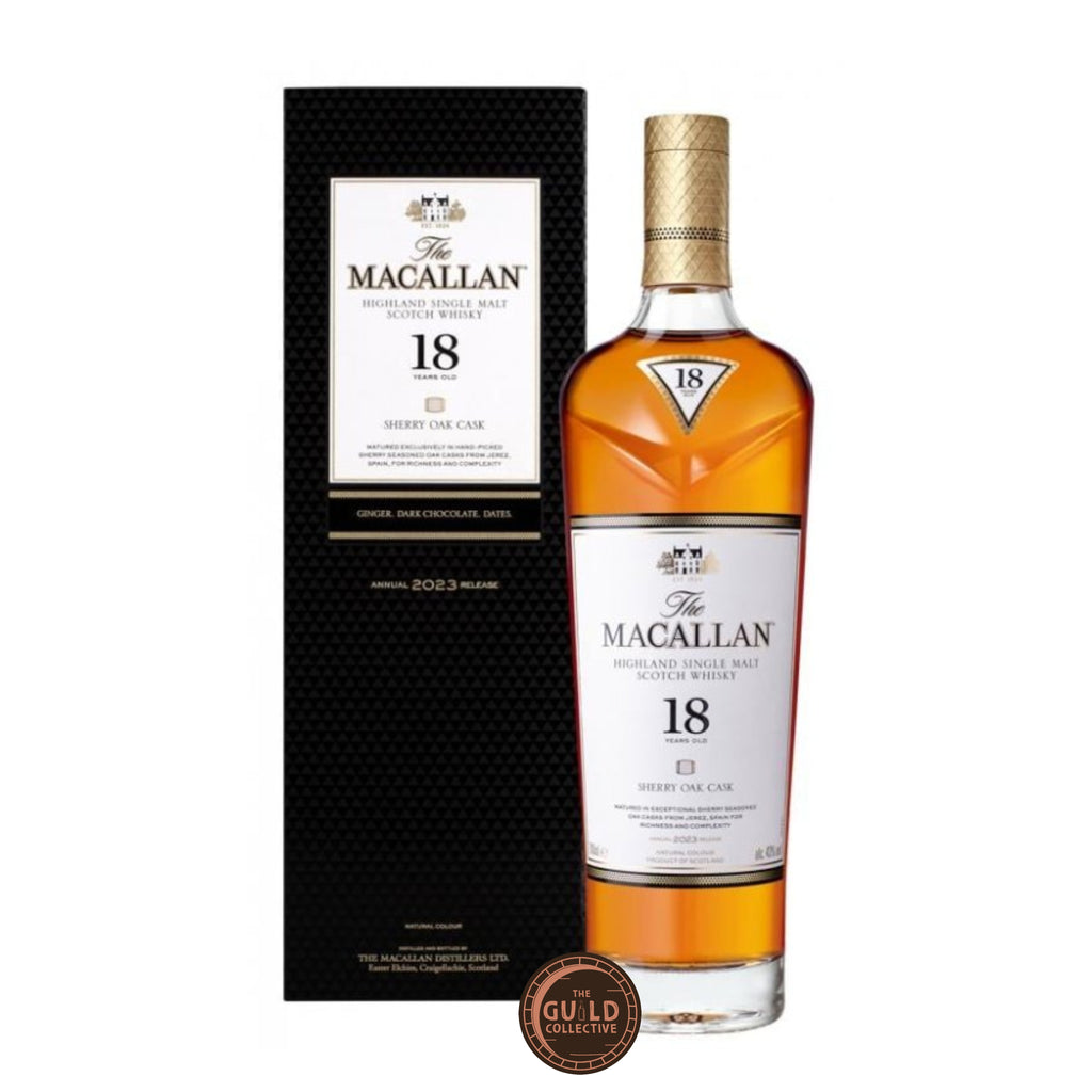The Macallan Sherry Oak 18 Years Old Single Malt Scotch Whisky (2023)