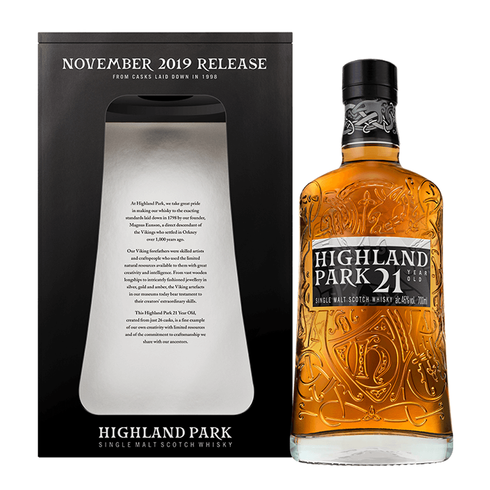 Highland Park 21 Year November 2019 Release Single Malt Scotch Whisky